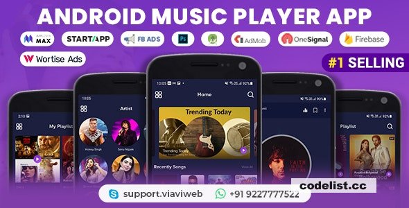 Android Music Player - Online MP3 (Songs) App